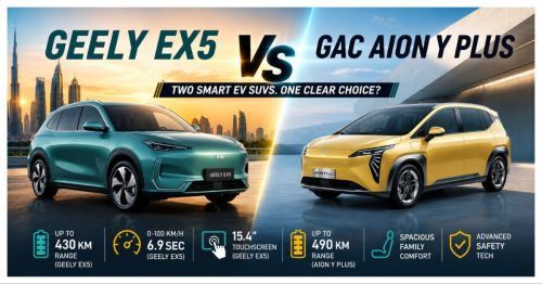 Geely EX5 vs GAC Aion Y Plus: Full Specs and Features Comparison for UAE Buyers