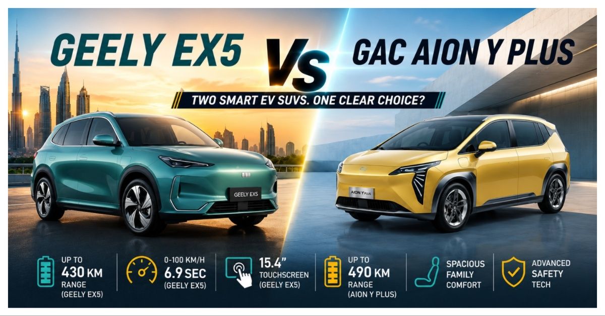 Geely EX5 vs GAC Aion Y Plus: Full Specs and Features Comparison for UAE Buyers