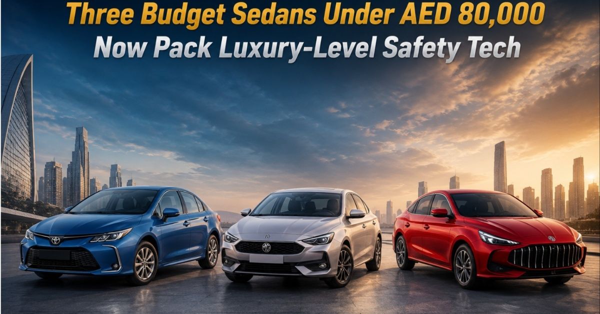 Three Budget Sedans Under AED 80,000 Now Pack Luxury-Level Safety Tech