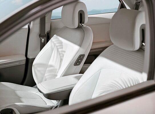 Hyundai IONIQ 5 front seats with eco-friendly upholstery