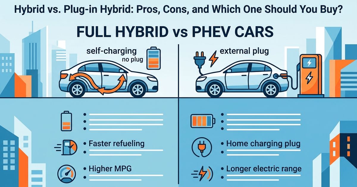 Hybrid vs. Plug-in Hybrid: Pros, Cons, and Which One Should You Buy?