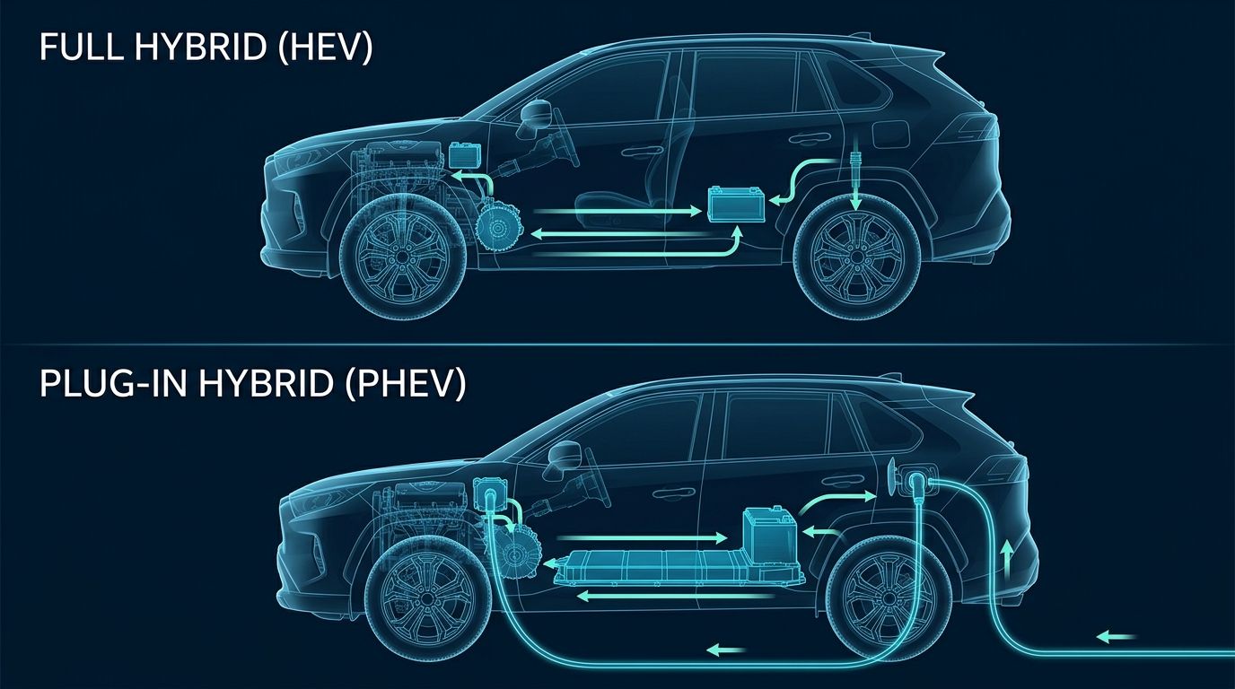 Hybrid vs Plug-in Hybrid