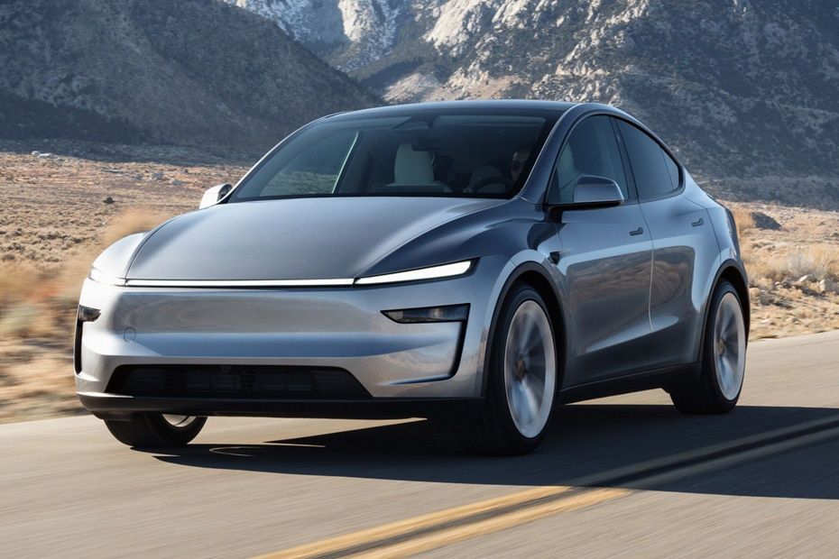 Tesla Model Y front three-quarter view
