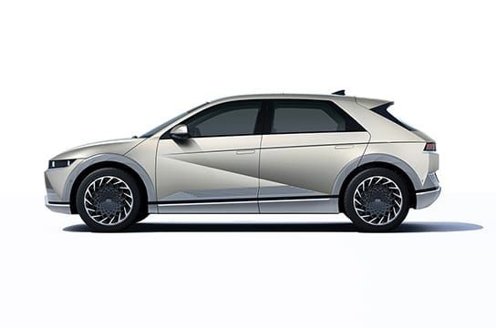 Hyundai IONIQ 5 interior with dual digital displays and magnetic dashboard