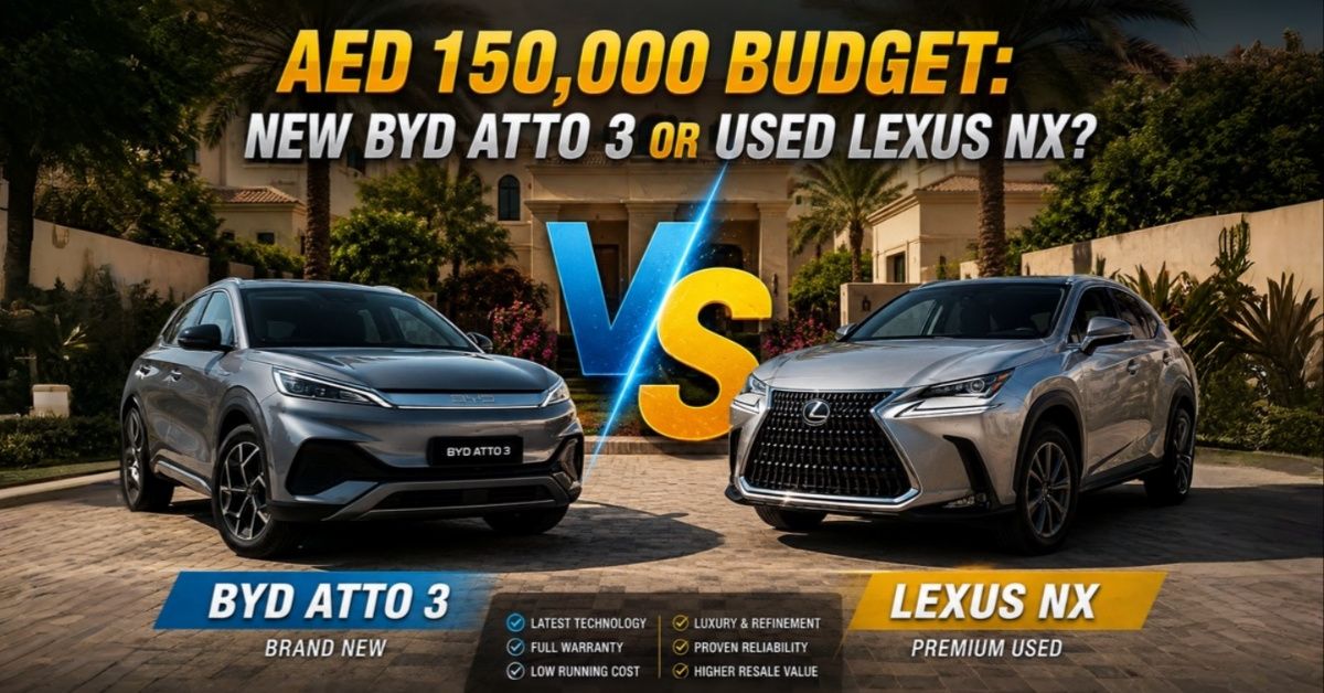 AED 150,000 Budget: New BYD Atto 3 or Used Lexus NX?