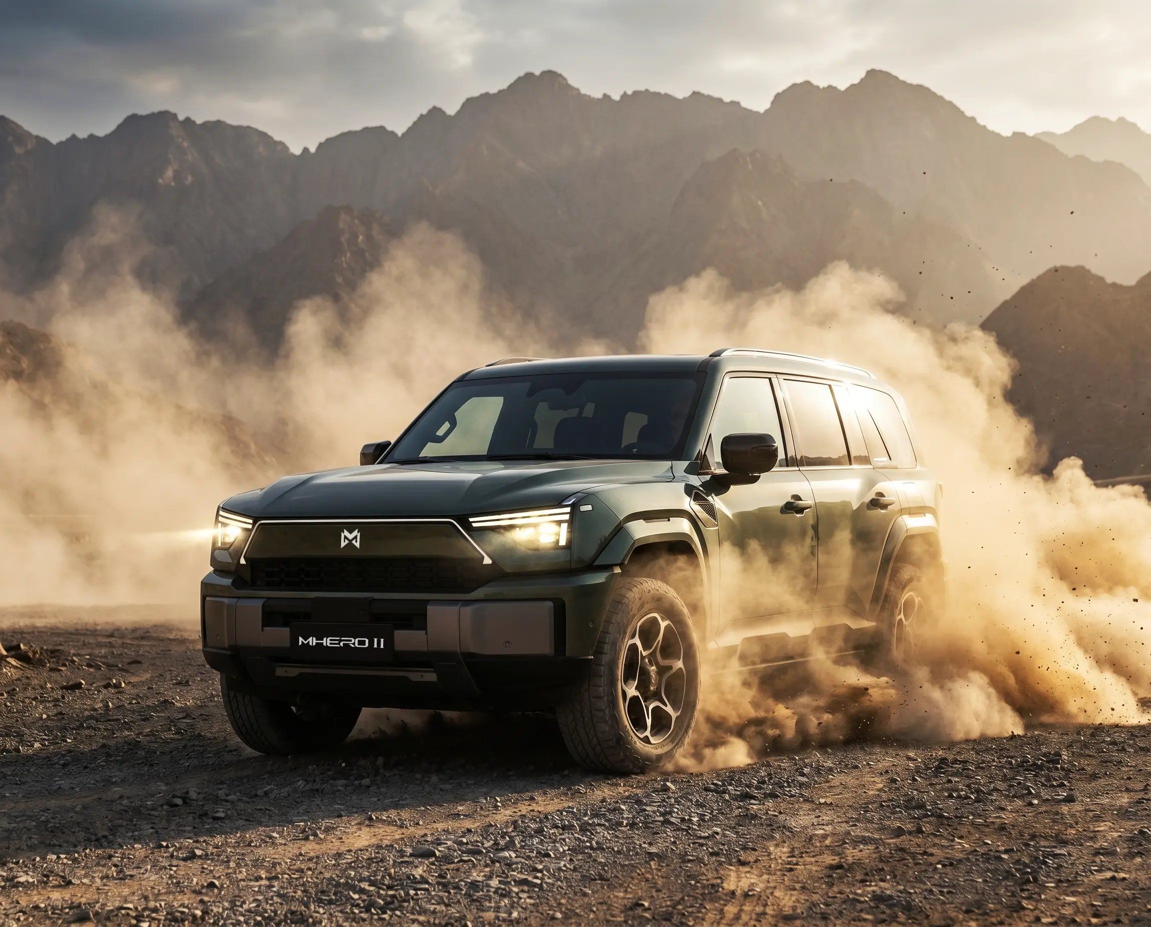 MHERO II demonstrating off-road traction and terrain capability