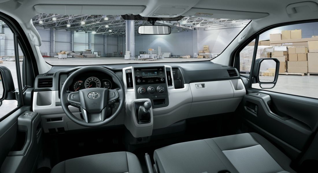 Toyota HiAce 2026 interior dashboard and cabin