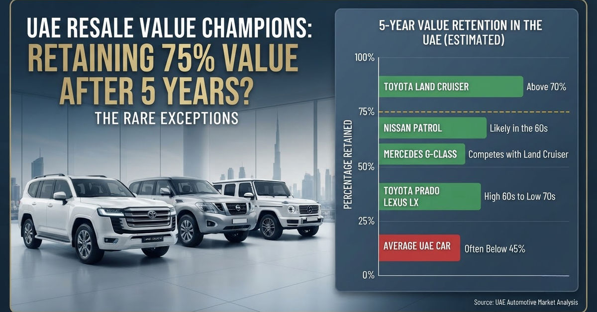 Which Cars Hold 75% of Their Value After 5 Years in the UAE?