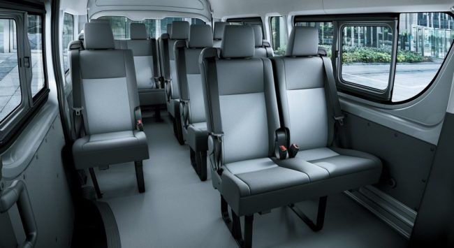 Toyota Hiace seats