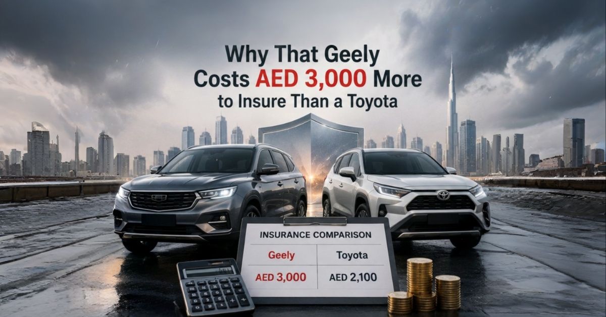 Why That Geely Costs AED 3,000 More to Insure Than a Toyota