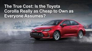 The True Cost: Is the Toyota Corolla Really as Cheap to Own as Everyone Assumes?
