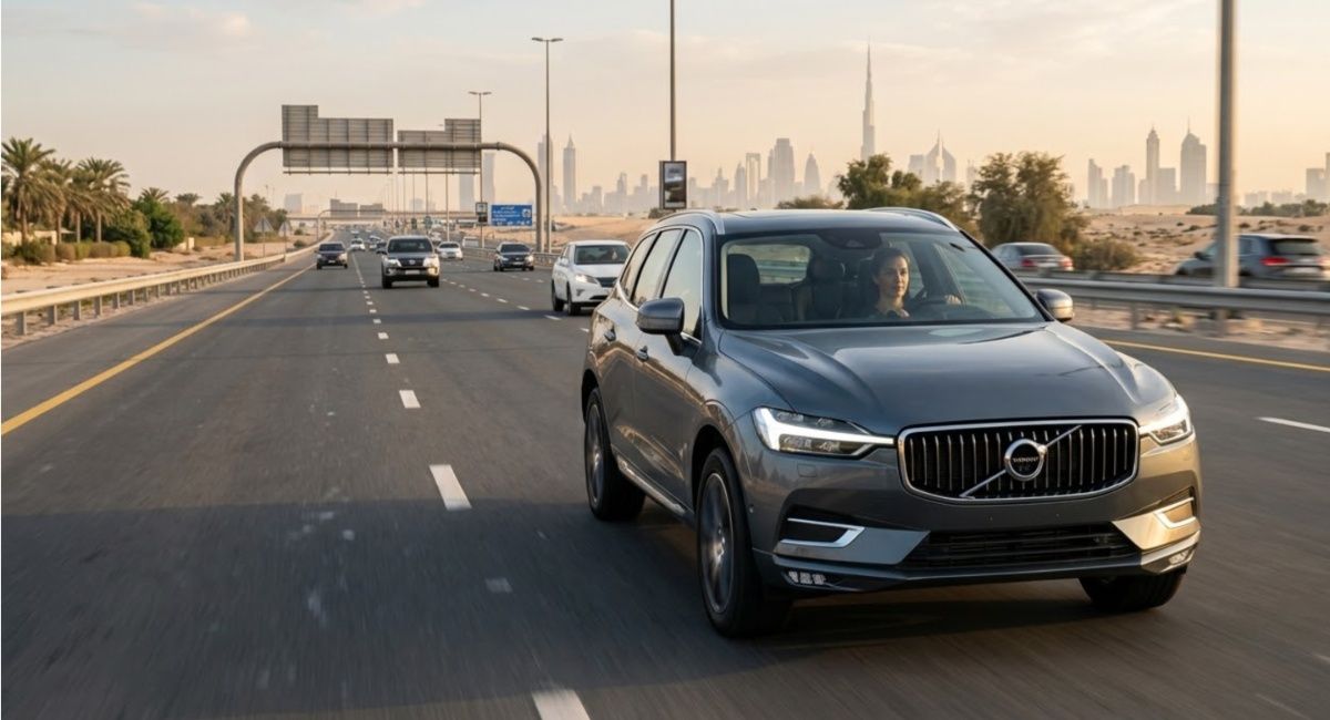 Female Driving car in UAE