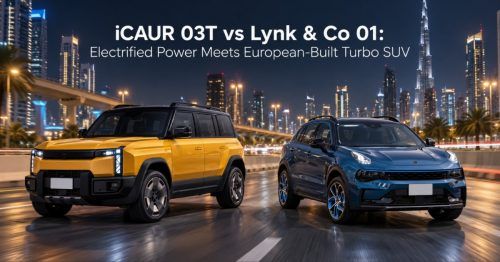 iCAUR 03T vs Lynk &amp; Co 01: Electrified Power Meets European-Built Turbo SUV