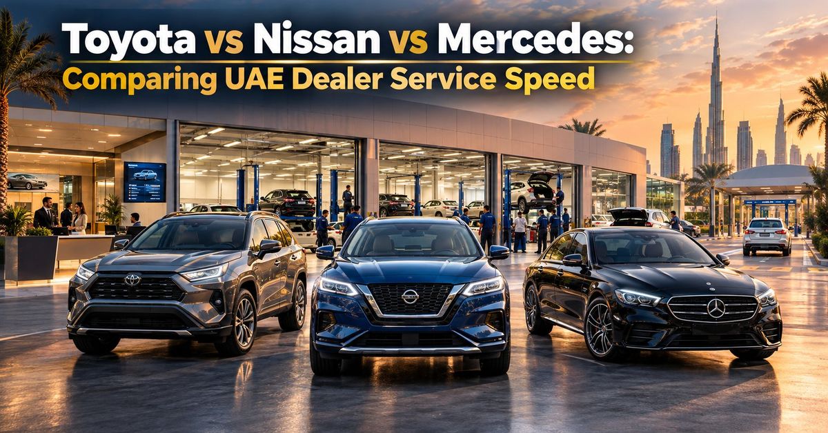 Toyota vs Nissan vs Mercedes: Comparing UAE Dealer Service Speed