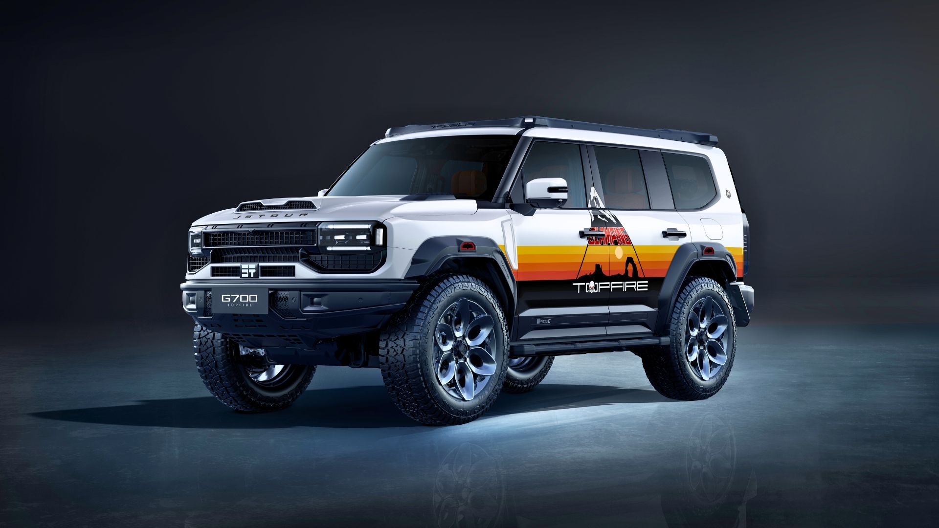 Jetour G700 TopFire exterior design with rugged body styling