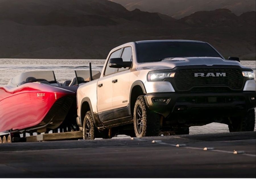 RAM 1500 HEMI V8 Front Side View