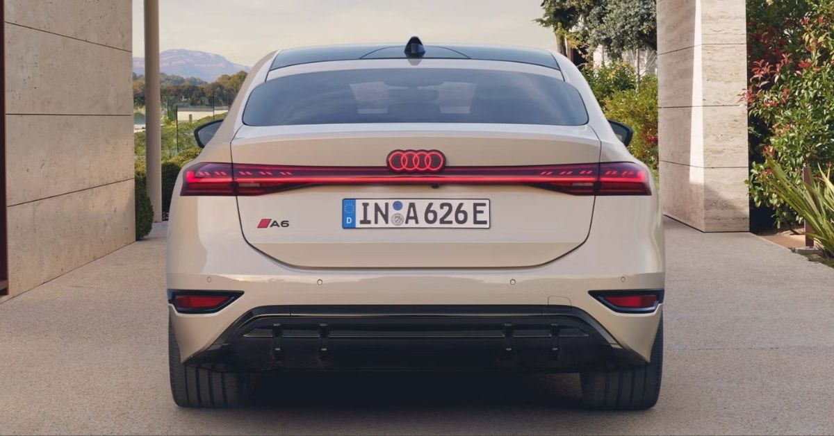 Audi A6 e-tron back view