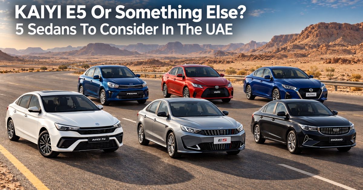 KAIYI E5 Or Something Else? 5 Sedans To Consider In The UAE