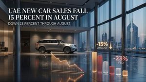 UAE New Car Sales Fall 15 Percent in August, Down 23 Percent Through August