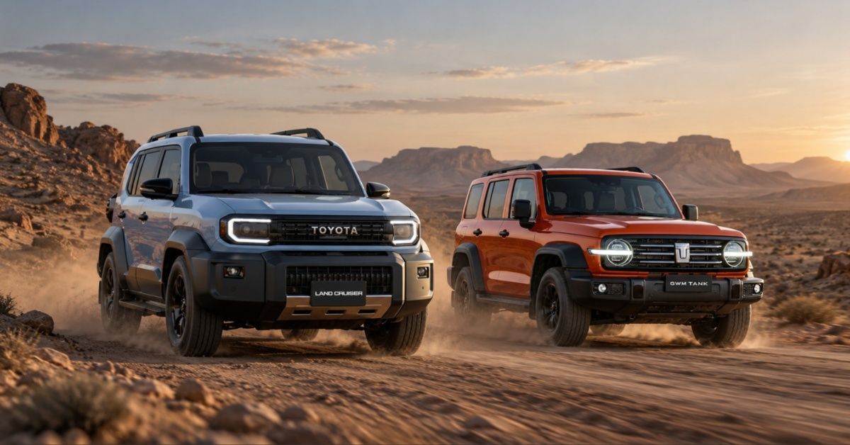 Toyota Land Cruiser FJ vs GWM Tank 300 HEV: Simple Petrol Toughness or 342 hp Hybrid Muscle?