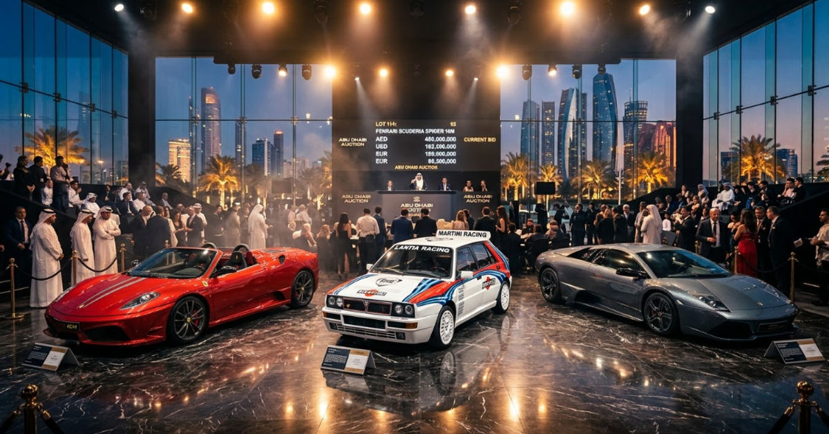 Six Rare Cars, One Abu Dhabi Auction: Ferrari, Lamborghini and Lancia Icons Head to RM Sotheby’s on 9 December
