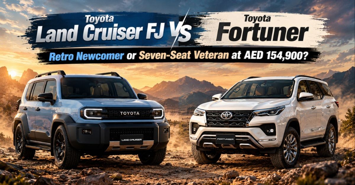 Toyota Land Cruiser FJ vs Fortuner: Retro Newcomer or Seven-Seat Veteran at AED 154,900?
